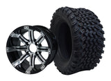 12" Tempest Wheels & Tire Combo
