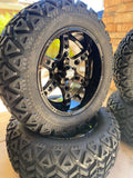 14” Wheels Mounted to 23” All Terrain Tires