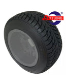 10" VAMPIRE GOLF CART RED-BLK WHEELS and 205/50-10 DOT LOW PROFILE TIRES(4)