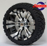 14" VAMPIRE GOLF CART WHEELS/RIMS and 20" STINGER ALL TERRAIN TIRES DOT RATED