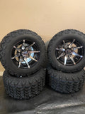 10” Kraken Wheels Mounted to 18x9-10 All Terrain Tires