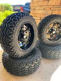 14” Wheels Mounted to 23” All Terrain Tires