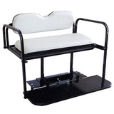 Club Car Precedent Golf Cart Rear Flip Seat Kit with Steel Frame | Compatible with 2004-Up Models