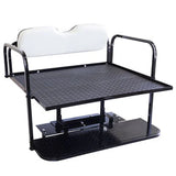 Club Car Precedent Golf Cart Rear Flip Seat Kit with Steel Frame | Compatible with 2004-Up Models