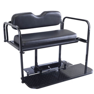 Yamaha G29-Drive Golf Cart Rear Flip Seat Kit with Steel Frame | Compatible with 2007-2016 Yamaha G29 Golf Carts