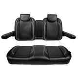 Commander Front Seat Cushions, EZGO RXV, Black