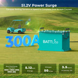 BATTLite BAT5000 48V (51.2V) 100Ah Lithium Golf Cart Battery