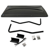 OEM Club Car Precedent, Tempo & Onward 4 Passenger Extended Roof Canopy Kit Black (47570464001)
