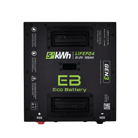 EcoBattery Gen3- 48Volt 105AH Lithium Bundle.