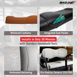 MadJax Aspen Rear Seat Cushions, Genesis 250/300, Caramel Brown