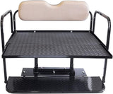 Club Car Precedent Golf Cart Rear Flip Seat Kit with Steel Frame | Compatible with 2004-Up Models