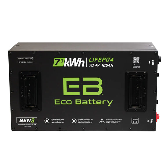 EcoBattery Gen3 72 Volt 105AH Bundle.