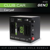 Eco Battery Gen3 48V 105Ah Lithium Golf Cart Battery Bundle