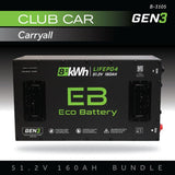 Eco Battery 48V 160AH Lithium Battery Bundle