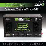 Eco Battery Gen3 72V 105Ah Lithium Golf Cart Battery Bundle
