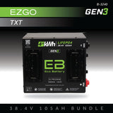 Eco Battery Gen3 36V 105Ah Lithium Golf Cart Battery Bundle (ECO36V-105Ah)