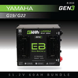 Eco Battery Gen3 51V 60AH Lithium Golf Cart Battery Bundle