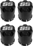 SGC 12″ Night Stalker Glossy Black Wheel – Aluminum Alloy / STEELENG 18″x8.5″-12″ All-Terrain Tire DOT approved (SET of 4)