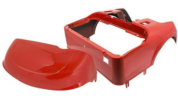 EZGO RXV Flame Red Body Kit (2008–2023) — OEM Front & Rear Body Set
