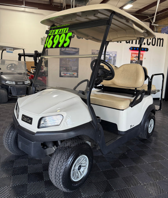 2024 Club Car Tempo in White 4PR Golf Cart