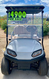 2018 CLUB CAR- TEMPO IN GRAY 4 PASSENGER GOLF CART W/ NEW FOLDING BACKSEAT