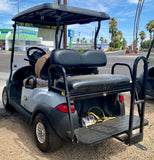 2018 CLUB CAR- TEMPO IN GRAY 4 PASSENGER GOLF CART W/ NEW FOLDING BACKSEAT