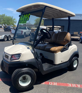 2020 CLUB CAR - TEMPO 2PR GOLF CART IN WHITE W/ BRAND NEW 50ah LITHIUM BATTERY!