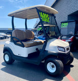 2020 CLUB CAR - TEMPO 2PR GOLF CART IN WHITE W/ BRAND NEW 50ah LITHIUM BATTERY!