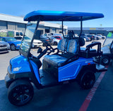 2024 Bintelli Beyond 4 Passenger Golf Cart in Ocean Blue with New 105ah Lithium Battery