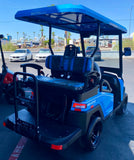 2024 Bintelli Beyond 4 Passenger Golf Cart in Ocean Blue with New 105ah Lithium Battery