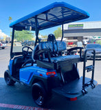 2024 Bintelli Beyond 4 Passenger Golf Cart in Ocean Blue with New 105ah Lithium Battery