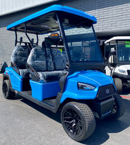 2024 Bintelli Nexus 4 Passenger Golf Cart in Ocean Blue with New 72v Lithium Battery