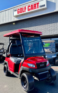 2025 Bintelli Beyond 4 Passenger Golf Cart w/ Lithium Battery & Touchscreen in Red