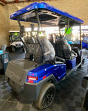 2024 Bintelli Nexus 4 Passenger Golf Cart in Hydro Blue with a 72v Lithium Battery