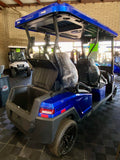 2024 Bintelli Nexus 4 Passenger Golf Cart in Hydro Blue with a 72v Lithium Battery