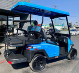 2025 Bintelli Beyond LITE 4 Passenger Golf Cart in Ocean Blue with New 105ah Lithium Battery