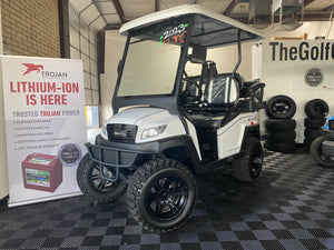 2023 Bintelli - Beyond in White Lifted 4PR Golf Cart w/ 23" Tires and Brush Guard