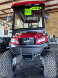 2024 Bintelli Beyond Lifted 6 Passenger Golf Cart in Burgundy w/ New 105ah Lithium Battery