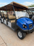 2018 Club Car Transporter XL 8 Passenger- Blue