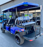 **$1,000 OFF**  2024 Bintelli-Beyond in Hydro Blue Lifted Limo 6PR Golf Cart w/ NEW 105ah Lithium Battery