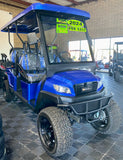 2024 Bintelli-Beyond in Hydro Blue Lifted Limo 6PR Golf Cart w/ NEW 105ah Lithium Battery