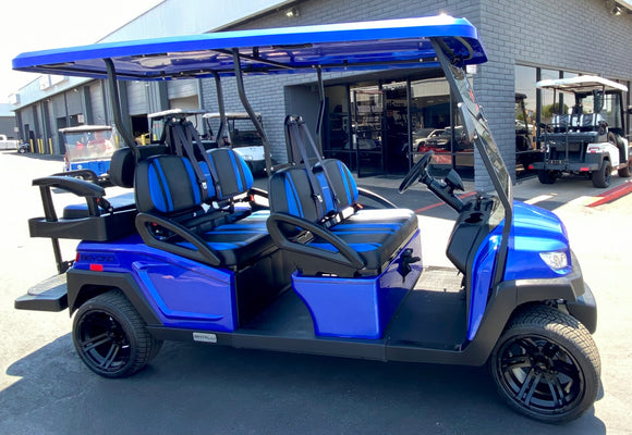 2023 Bintelli- Beyond in Hydro Blue 6PR Limo Golf Cart w/ Cooler