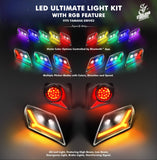 STEELENG Meteor LED ULTIMATE Light Kit for Yamaha Drive 2 (12 Volt)