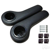 RHOX Universal Rear Seat Arm Rest with Cup Holder Set