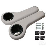 RHOX Universal Rear Seat Arm Rest with Cup Holder Set