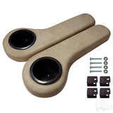 RHOX Universal Rear Seat Arm Rest with Cup Holder Set