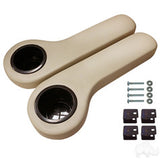 RHOX Universal Rear Seat Arm Rest with Cup Holder Set