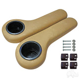 RHOX Universal Rear Seat Arm Rest with Cup Holder Set