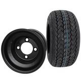8" Steel, Black, Standard Wheel & Tire Combo