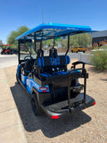 2023 Bintelli - Ocean Blue Beyond Limo Golf Cart 6 Passenger